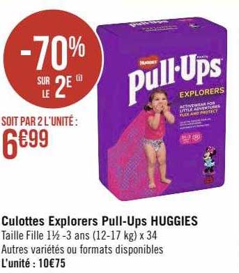 culottes explorers pull-ups huggies