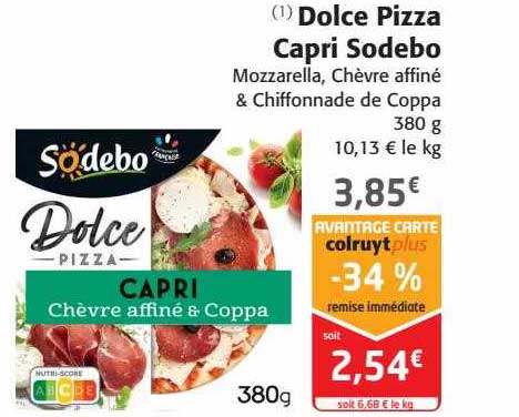 Dolce Pizza Capri Sodebo