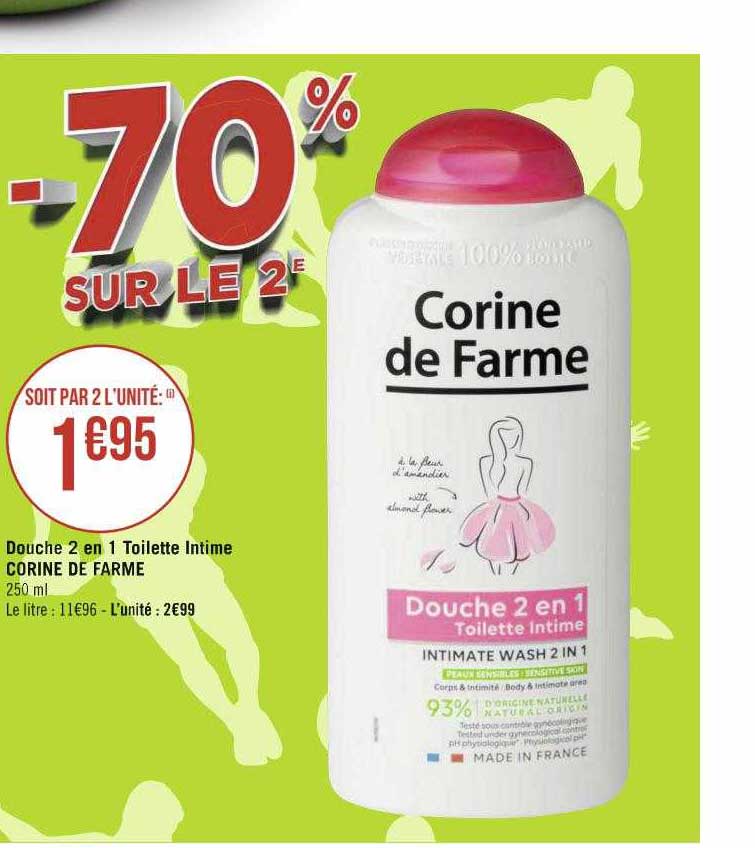 douche 2 en 1 toilette intime corine de farme