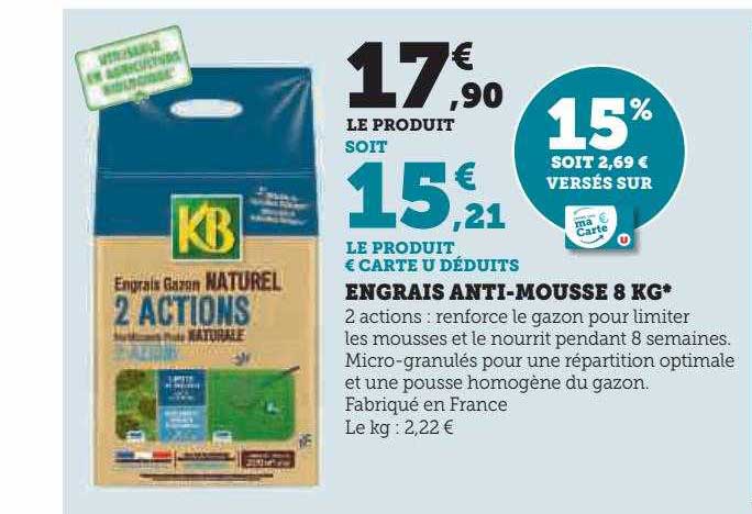 engrais anti-mousse 8 kg