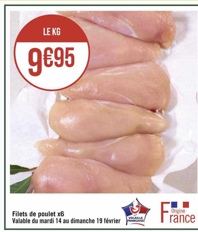 Filets De Poulet X6
