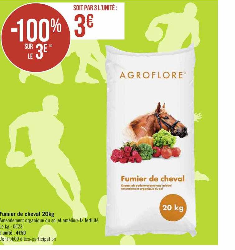 fumier de cheval 20kg agroflore