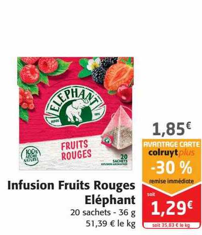Infusion Fruits Rouges élephant