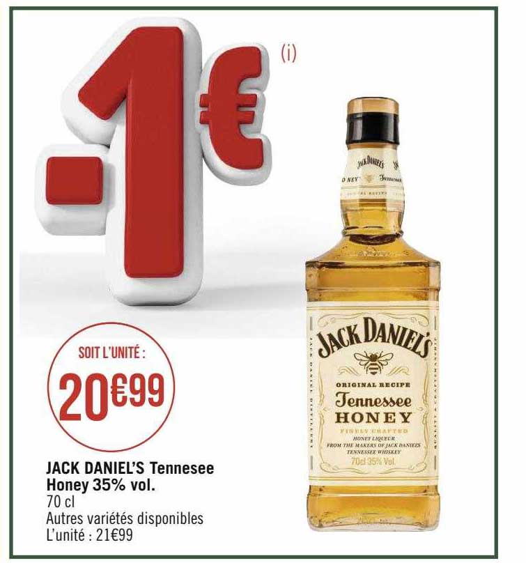 jack daniel's tennessee honey 35% vol.