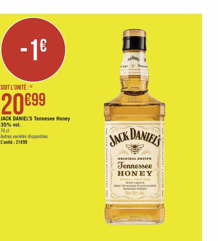 jack daniel's tennessee honey 35% vol.