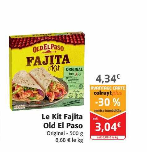 Le Kit Fajita Old El Paso