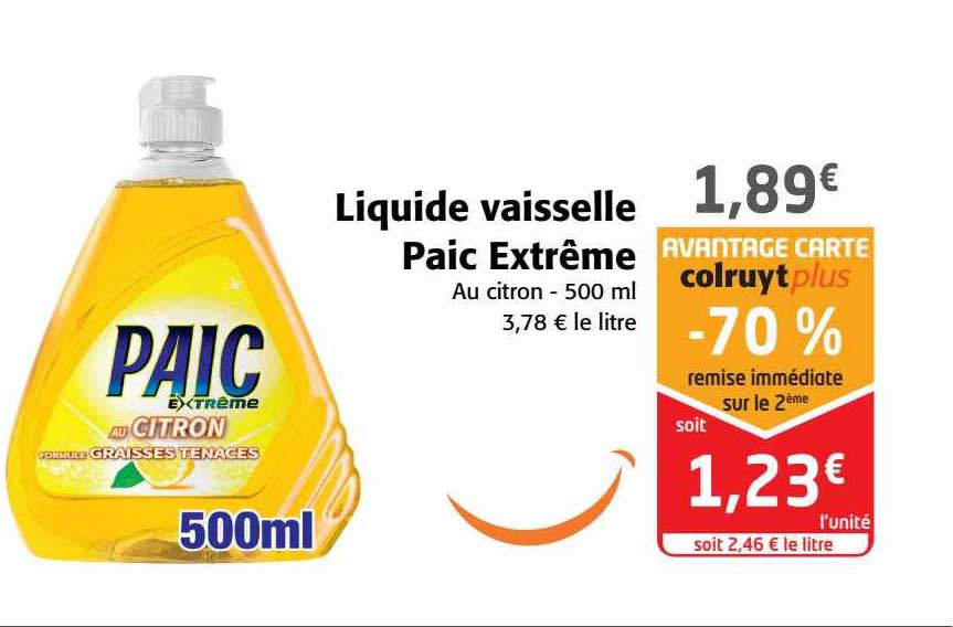 Liquide Vaisselle Paic Extrême