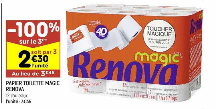 Papier Toilette Magic Renova