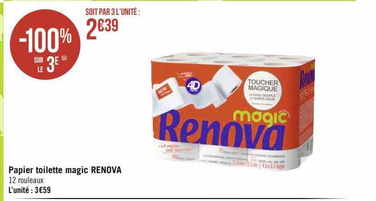 Papier Toilette Magic Renova