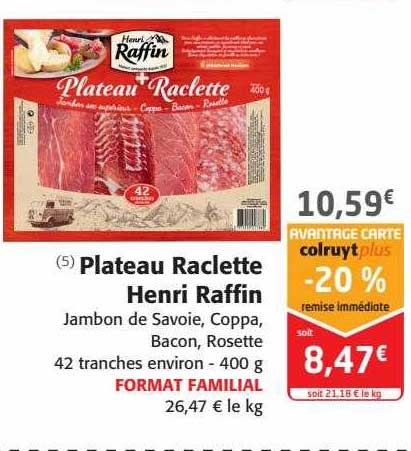 plateau raclette henri raffin