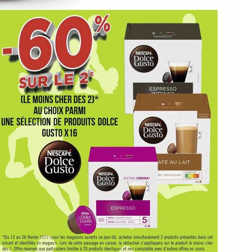 Produits Dolce Gusto X16