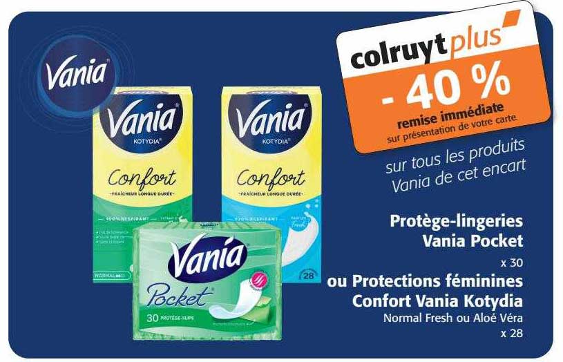 protège-lingeries vania pocket ou protection féminines confort vania kotydia