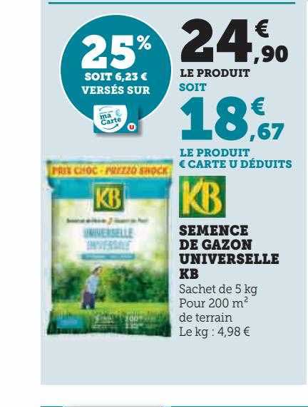 semence de gazon universelle kb