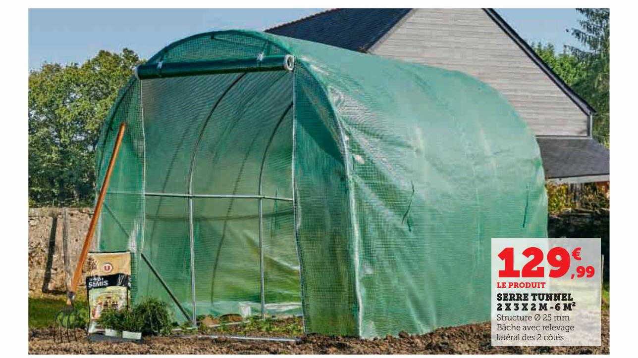 Serre Tunnel 2 X 3 X 2 M - 6 M²
