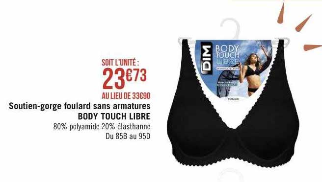Soutien-gorge Foulard Sans Armatures Body Touch Libre
