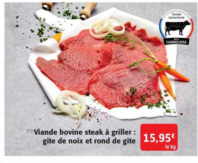 Viande Bovine Steak à Griller : Gite De Noix Et Rond De Gite