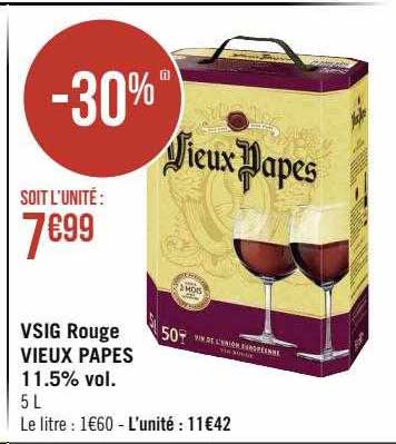 vsig rouge vieux papes 11.5% vol.