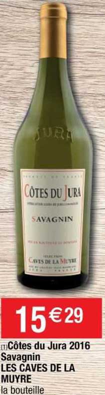côtes du jura 2016 savagnin les caves de la muyre