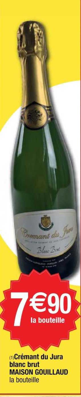 Crémant Du Jura Blanc Brut Maison Gouillaud