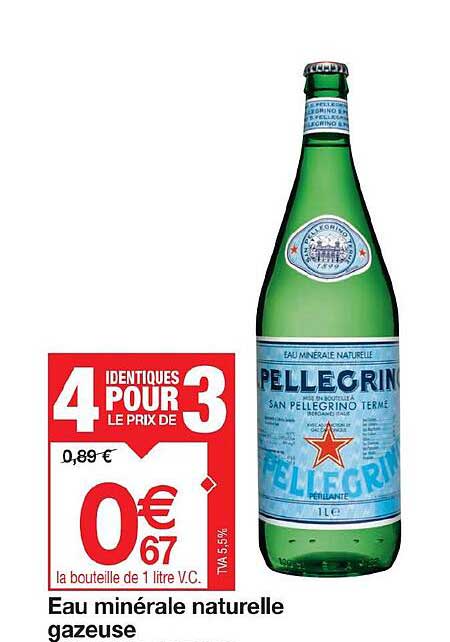 eau minérale naturelle gazeuse san pellegrino