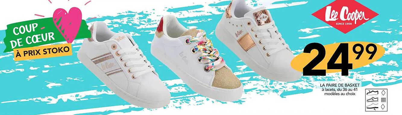 la paire de basket lee cooper