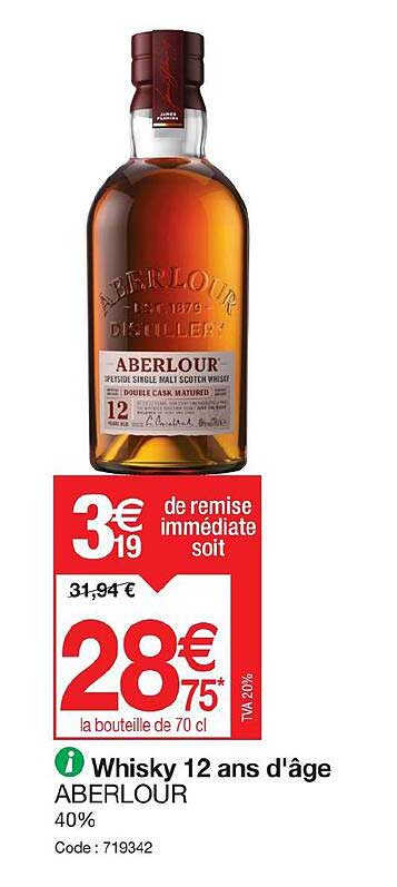 whisky 12 ans d'âge aberlour
