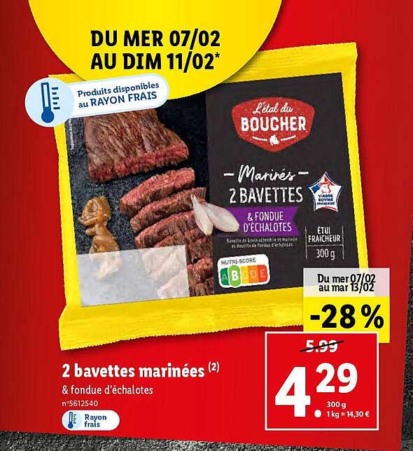 2 bavettes marinées