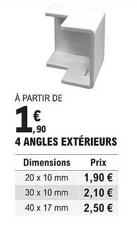 4 angles extérieurs