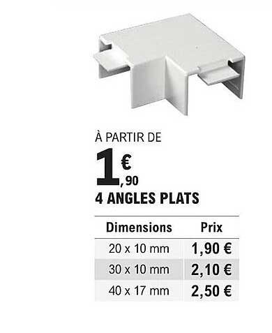 4 angles plats