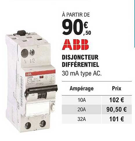 abb disjoncteur différentiel