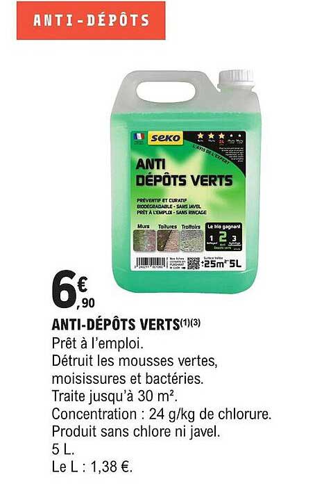 anti-dépôts verts