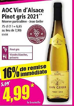 aoc vin d'alsace pinot gris 2021