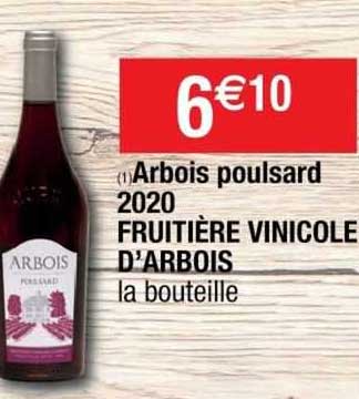 arbois poulsard 2020 fruitière vinicole d'arbois