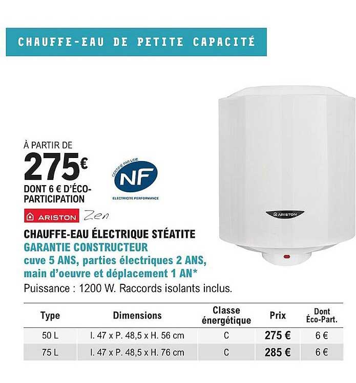 ariston chauffe-eau électrique stéatite