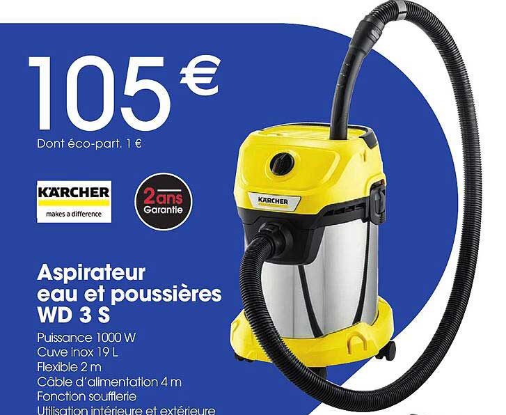 Aspirateur Eau Et Poussières Wd 3 S Kärcher