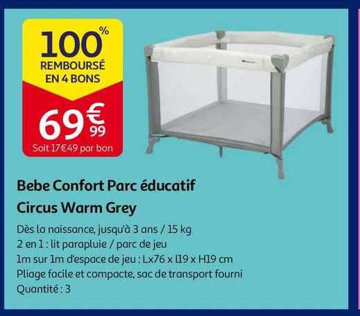 bébé confort parc éducatif circus warm grey