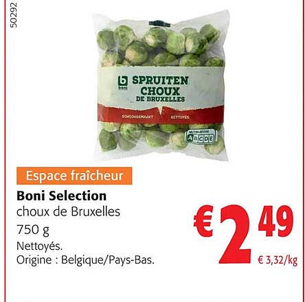 boni selection choux de bruxelles