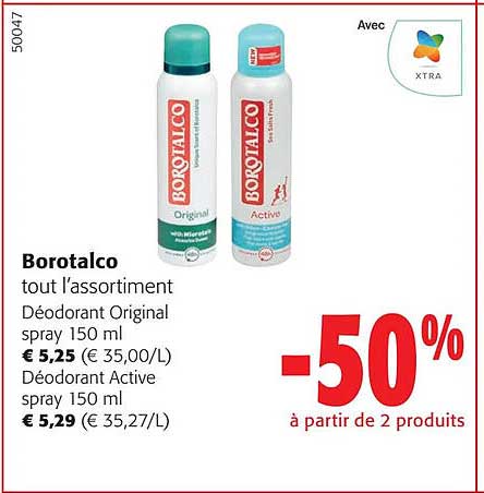 borotalco tout l'assortiment