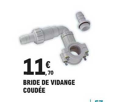 bride de vidange coudée