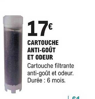 cartouche anti-goût et odeur
