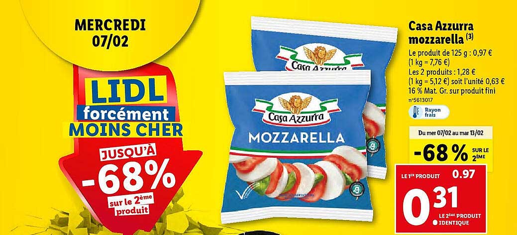 casa azzurra mozzarella