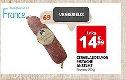 cervelas de lyon pistaché anselme