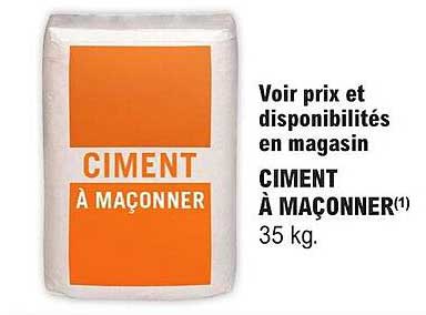 ciment à maçonner 35 kg