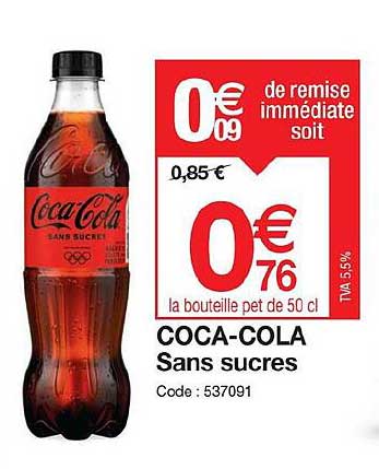 coca-cola sans sucres