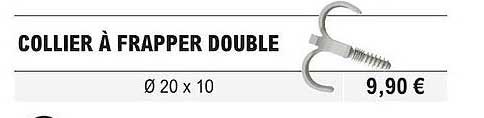 collier à frapper double