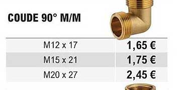 coude 90° m/m