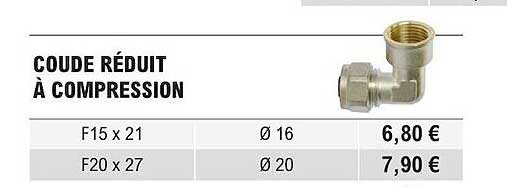 coude réduit à compression