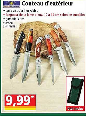 couteau d'extérieur