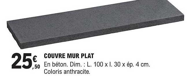 couvre mur plat