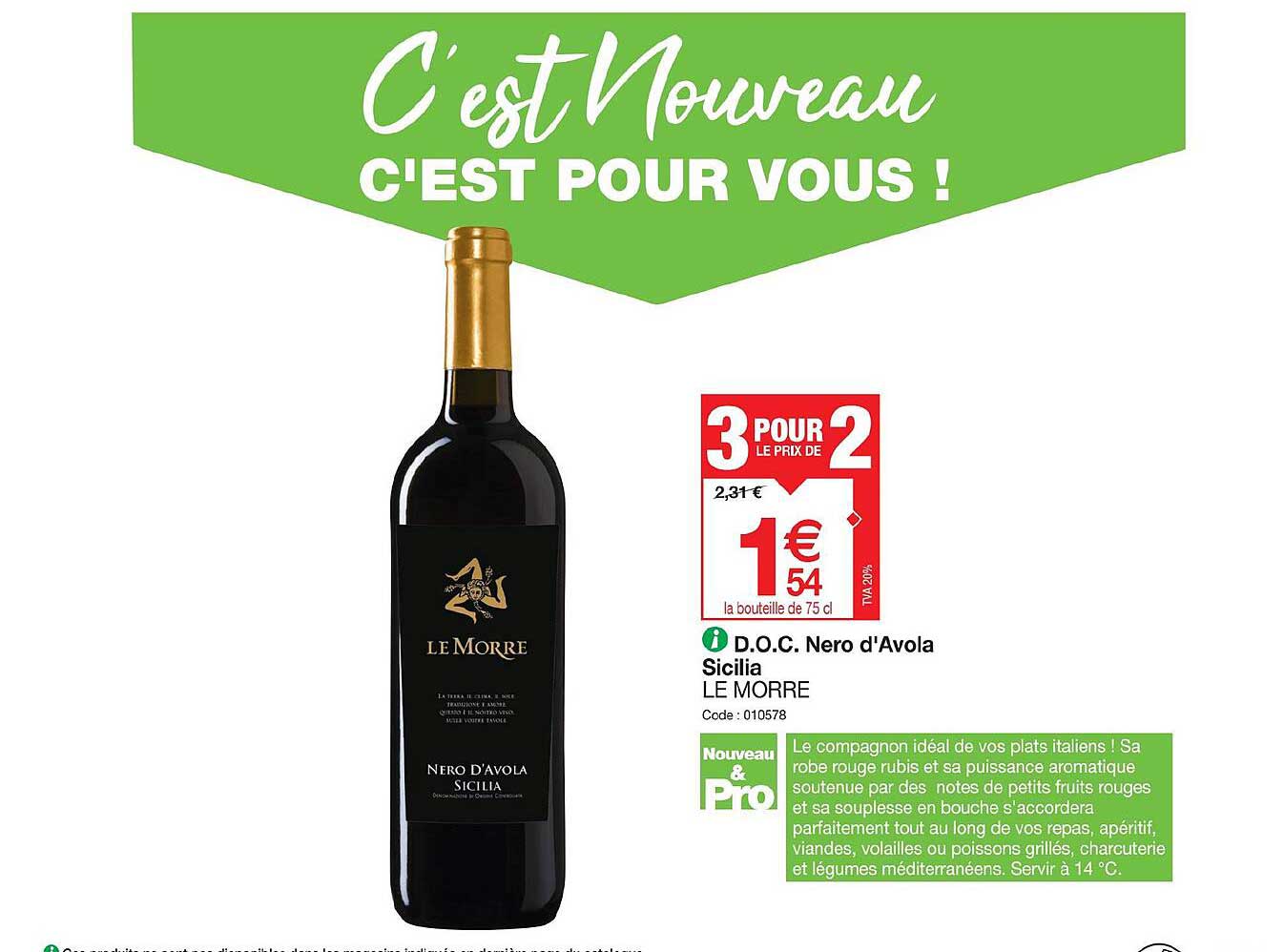 d.o.c. nero d'avola sicilia le morre